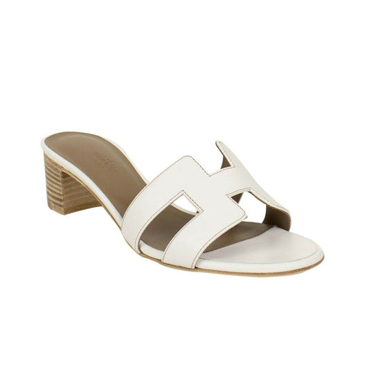 Calfskin Leather "Oasis" Sandal - White