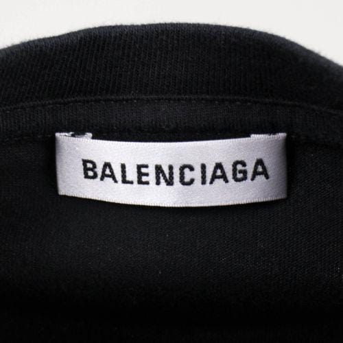Black Cotton Short Sleeve Crewneck T-Shirt