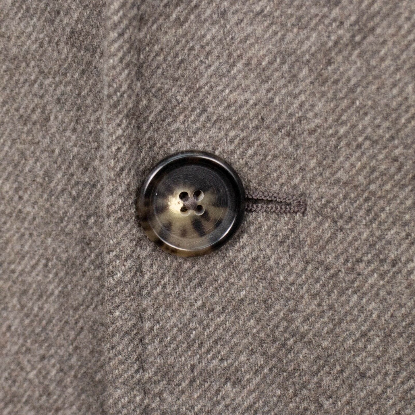 Wool Double Breasted Overcoat - Light Brown