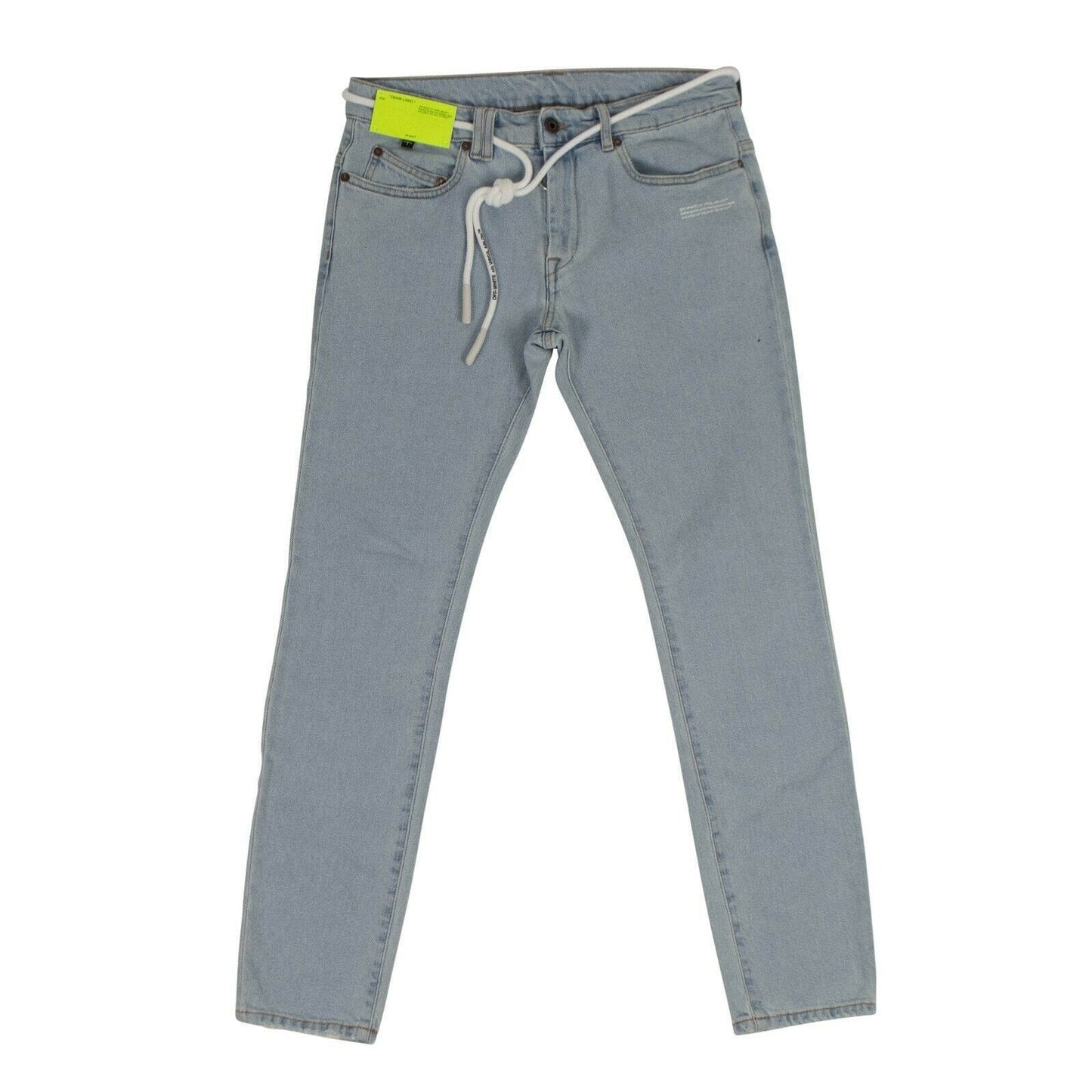 Washed Skinny Denim Pants - Light Blue