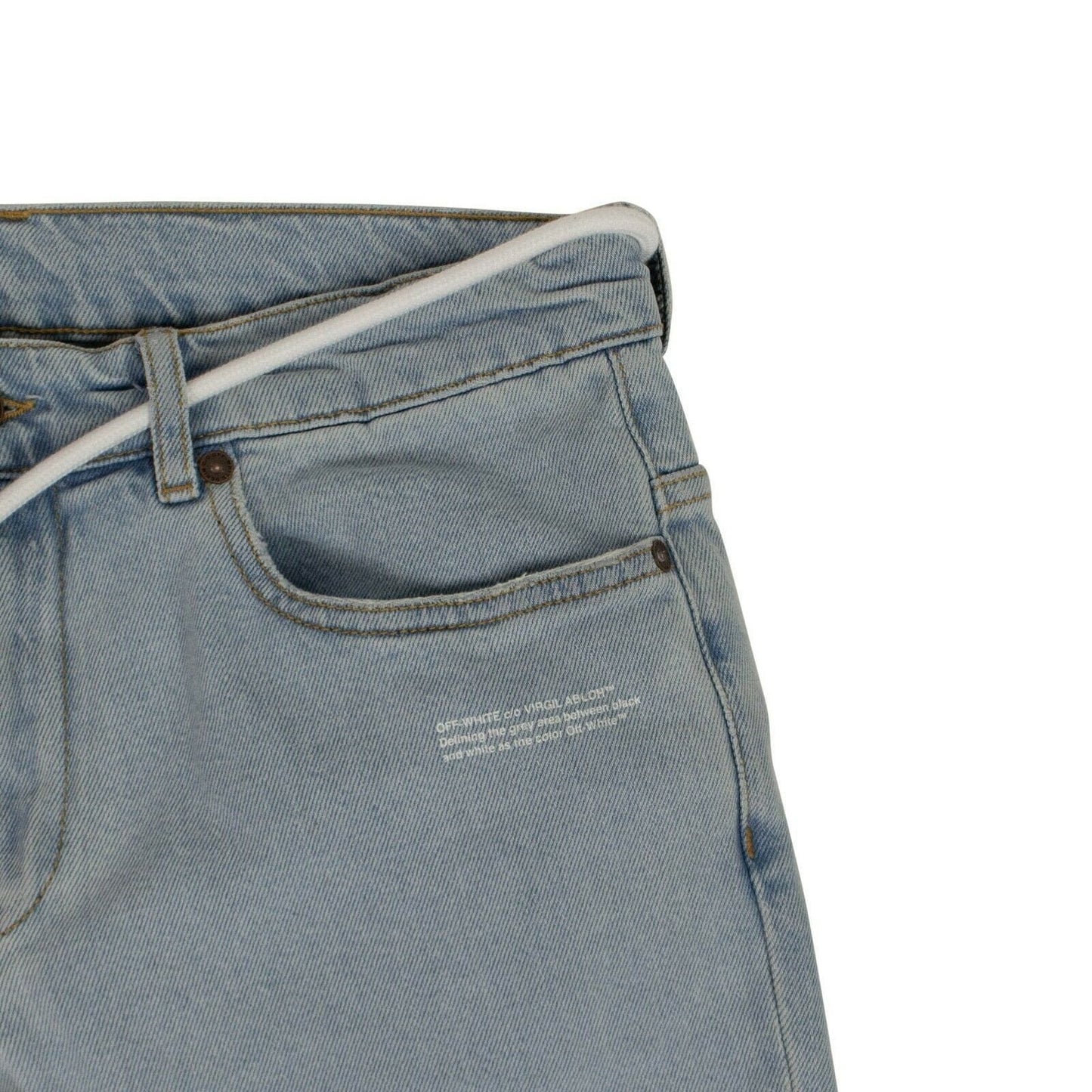 Washed Skinny Denim Pants - Light Blue