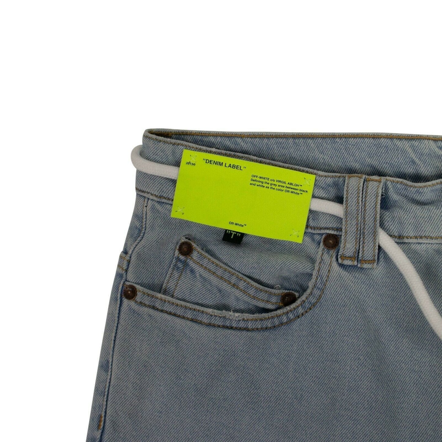 Washed Skinny Denim Pants - Light Blue