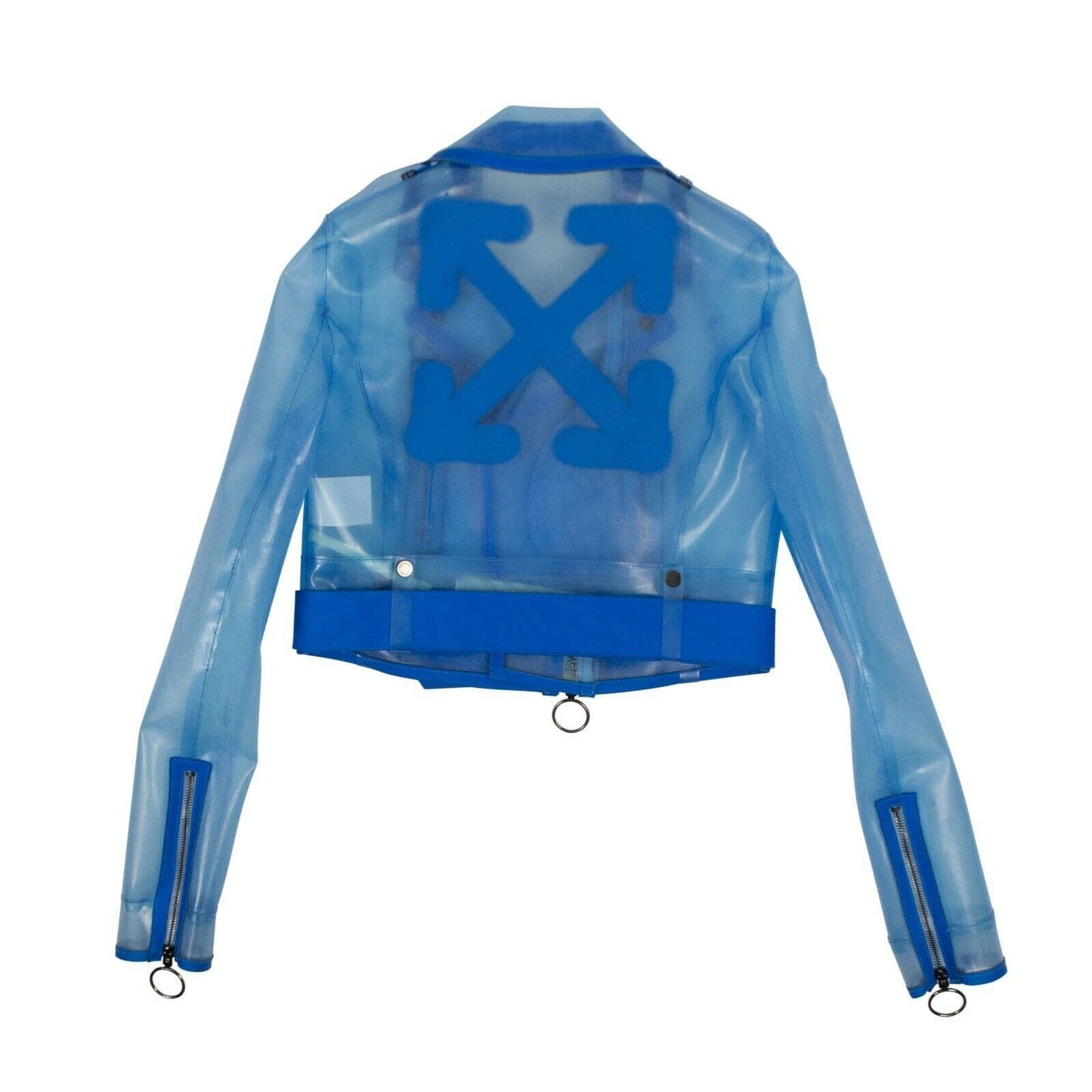 Transparent Biker Jacket - Blue