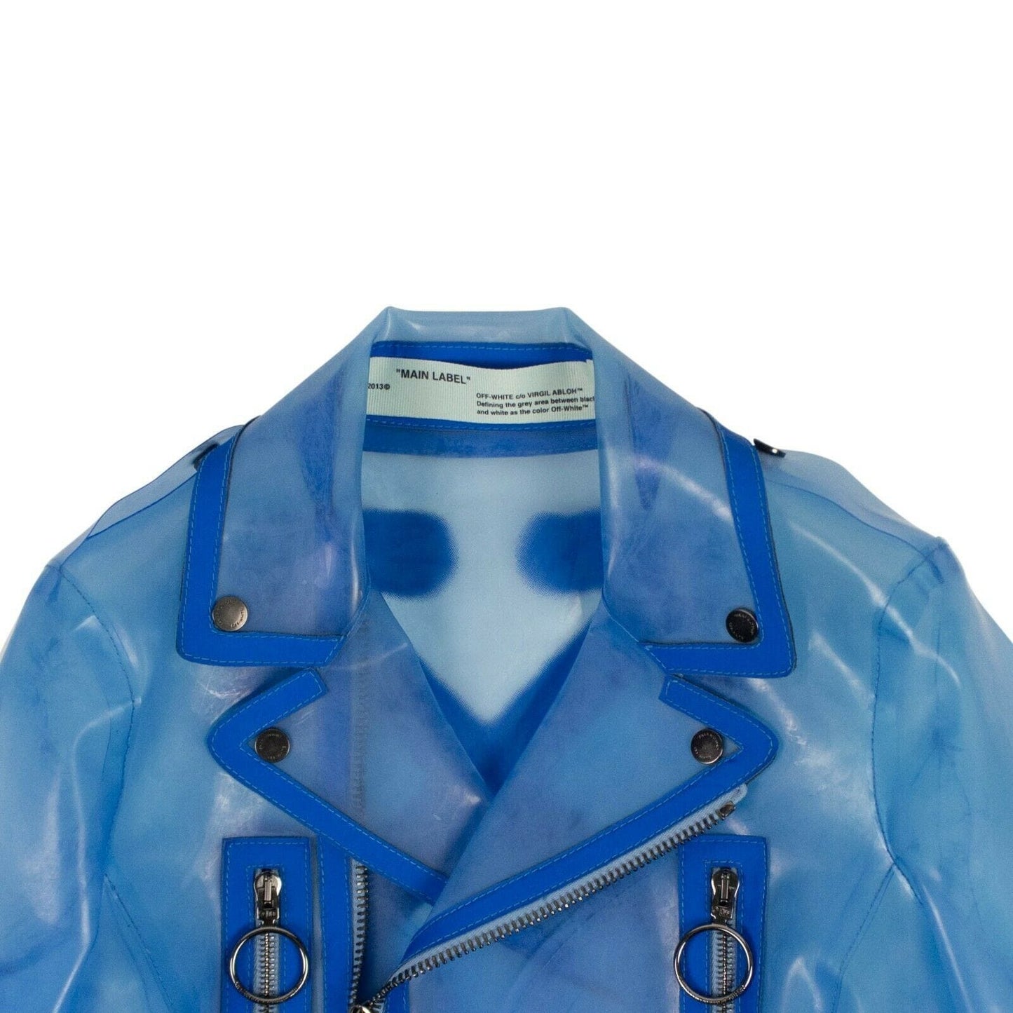 Transparent Biker Jacket - Blue