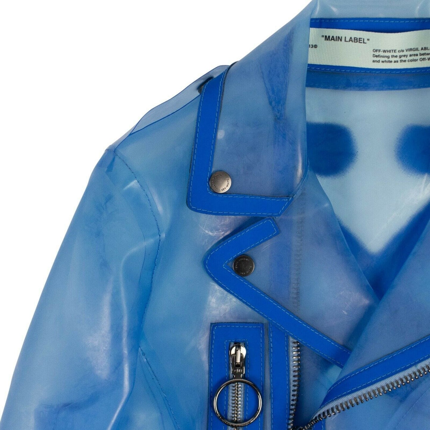 Transparent Biker Jacket - Blue