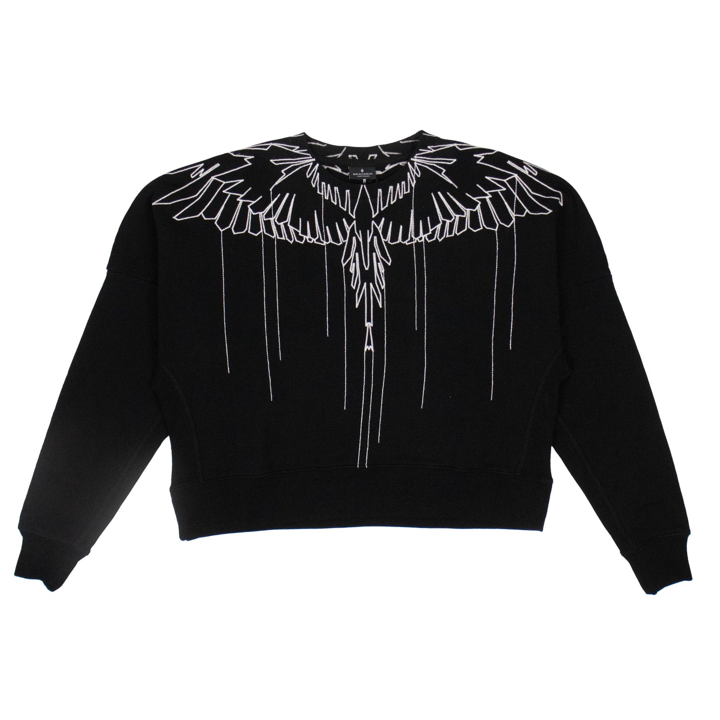 Wings Emb Sweatshirt - Black