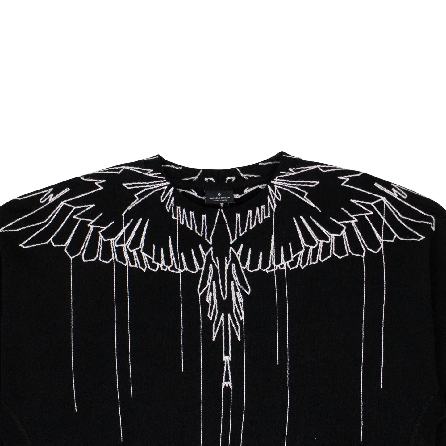 Wings Emb Sweatshirt - Black