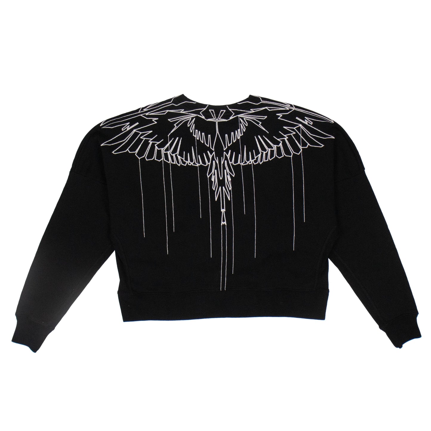 Wings Emb Sweatshirt - Black