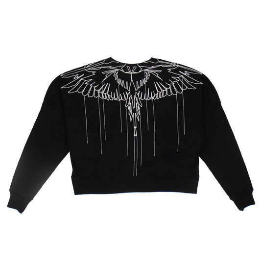 Wings Emb Sweatshirt - Black