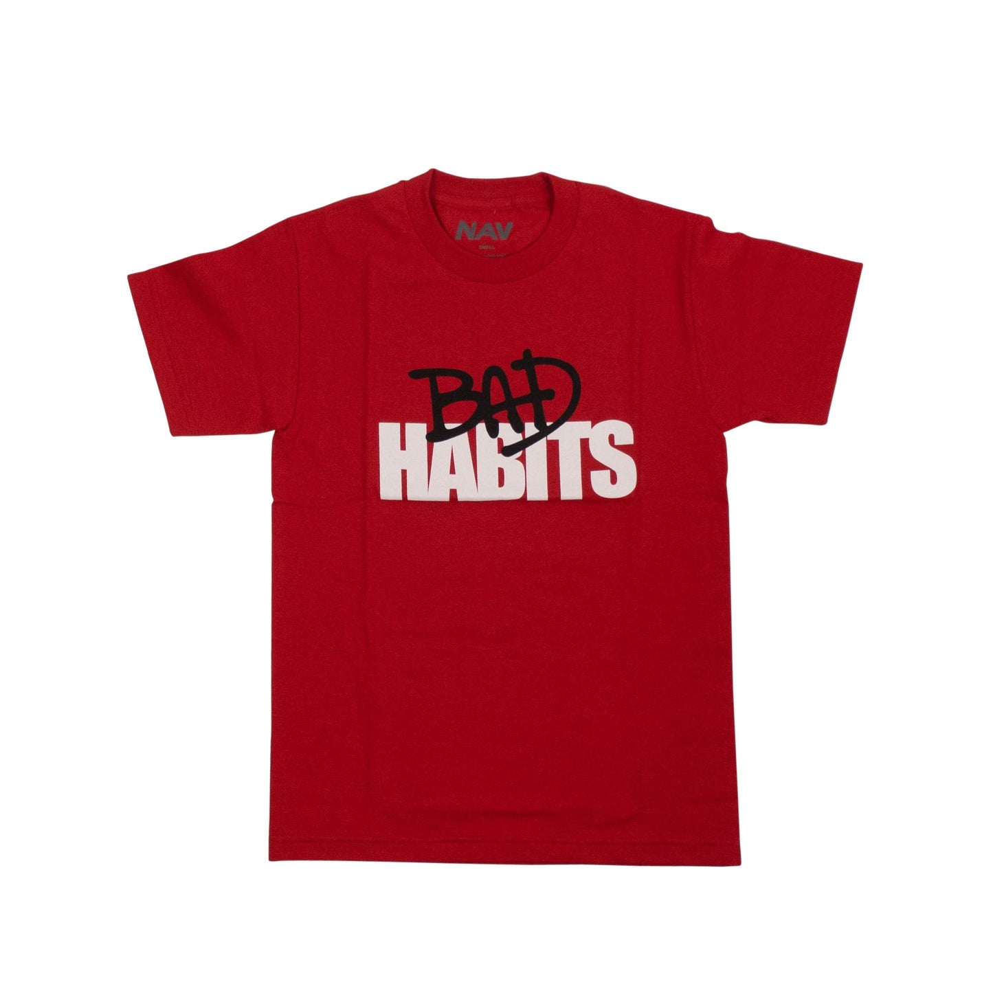 VLONE x NAV Cotton 'Bad Habits Drip' Short Sleeve T-Shirt - Red
