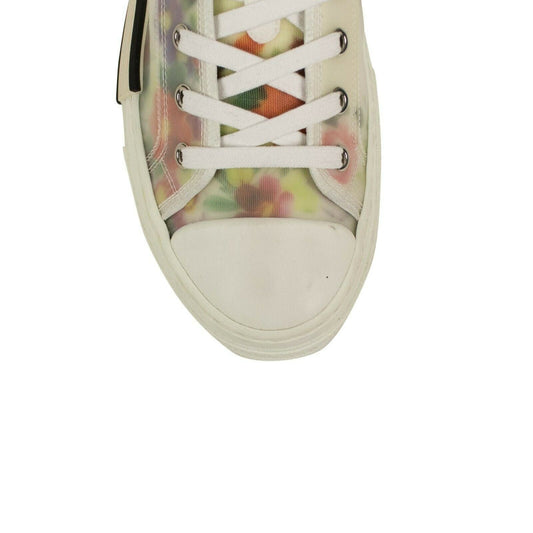 Canvas 'B23' Flowers Low-Top Sneakers - White
