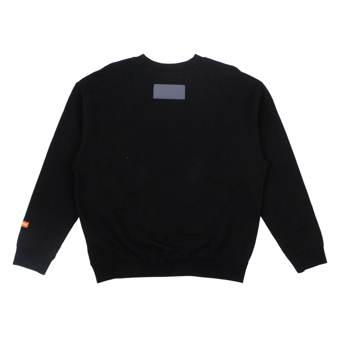 Cotton NASA Slogan Crewneck Sweatshirt - Black