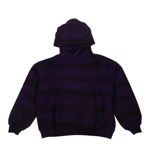 Tie-Dye 'Shotgun' Oversized Hoodie Sweatshirt - Purple