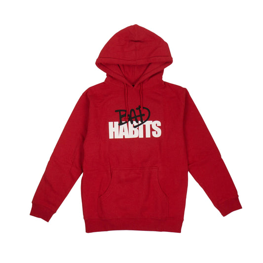 VLONE x NAV Cotton 'Bad Habits Drip' Pullover Sweatshirt - Red