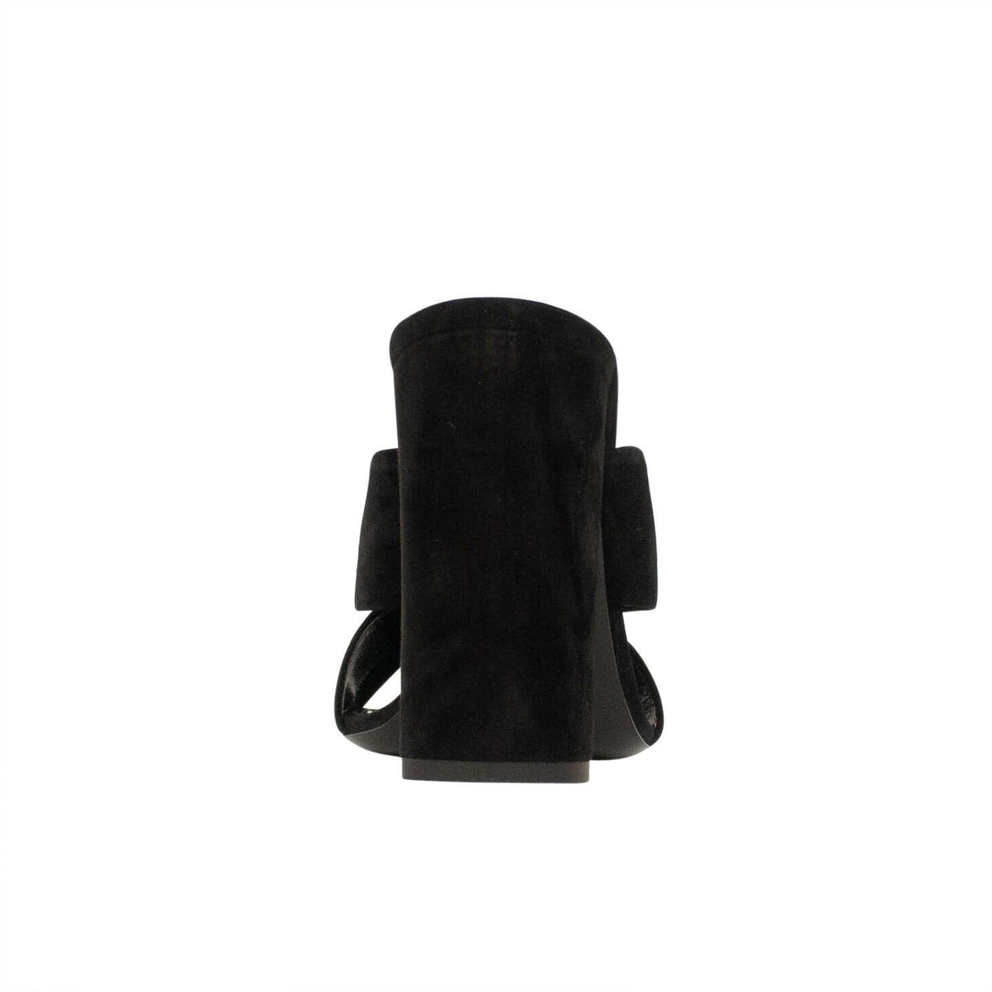 YSL Suede 'Loulou' Mule Sandal - Black