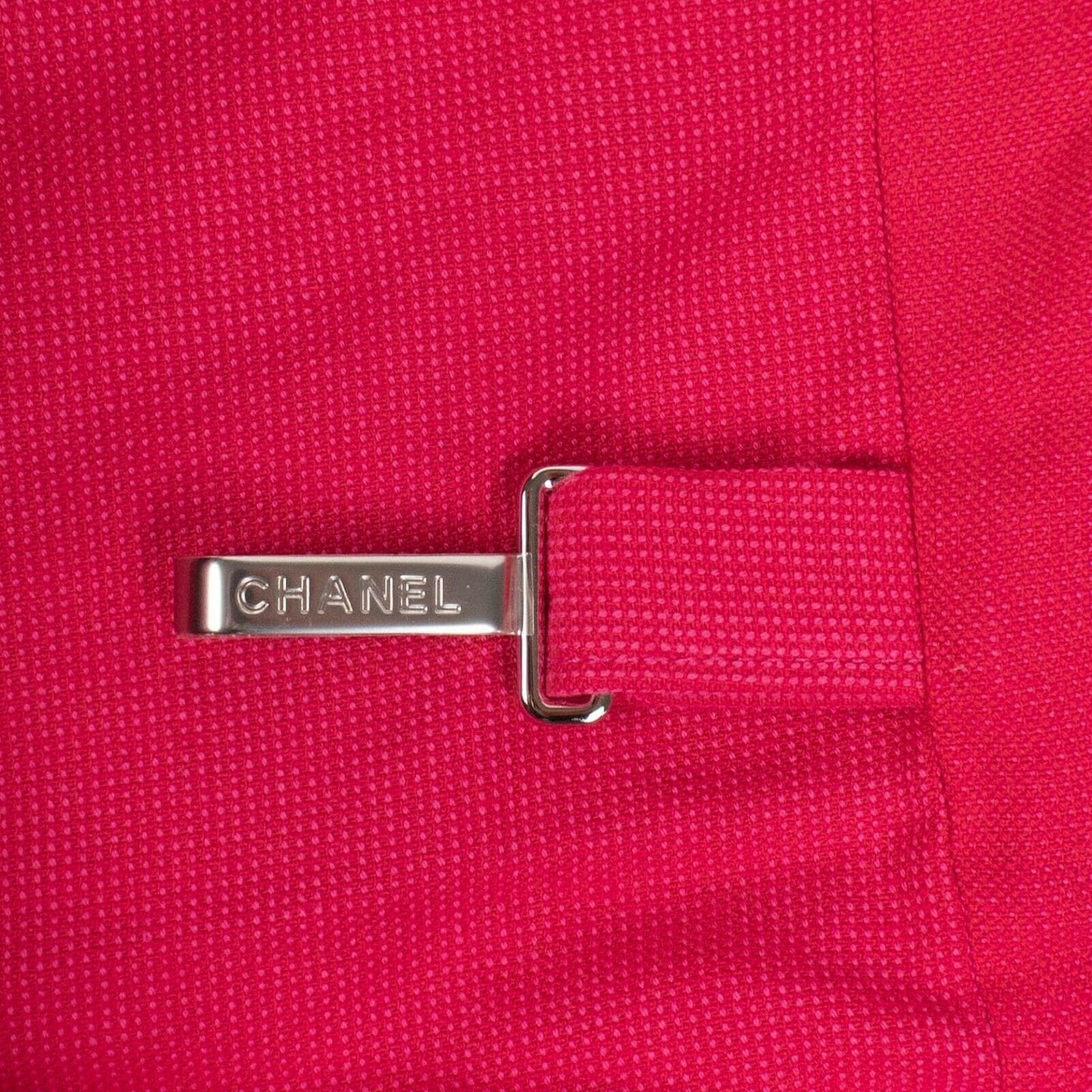 Terry Cotton Contrast 'CC' Logo Large Beach Towel Tote Bag - Pink
