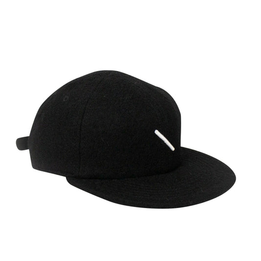 Wool Boucle 'Canyon Slash' Baseball Cap - Black