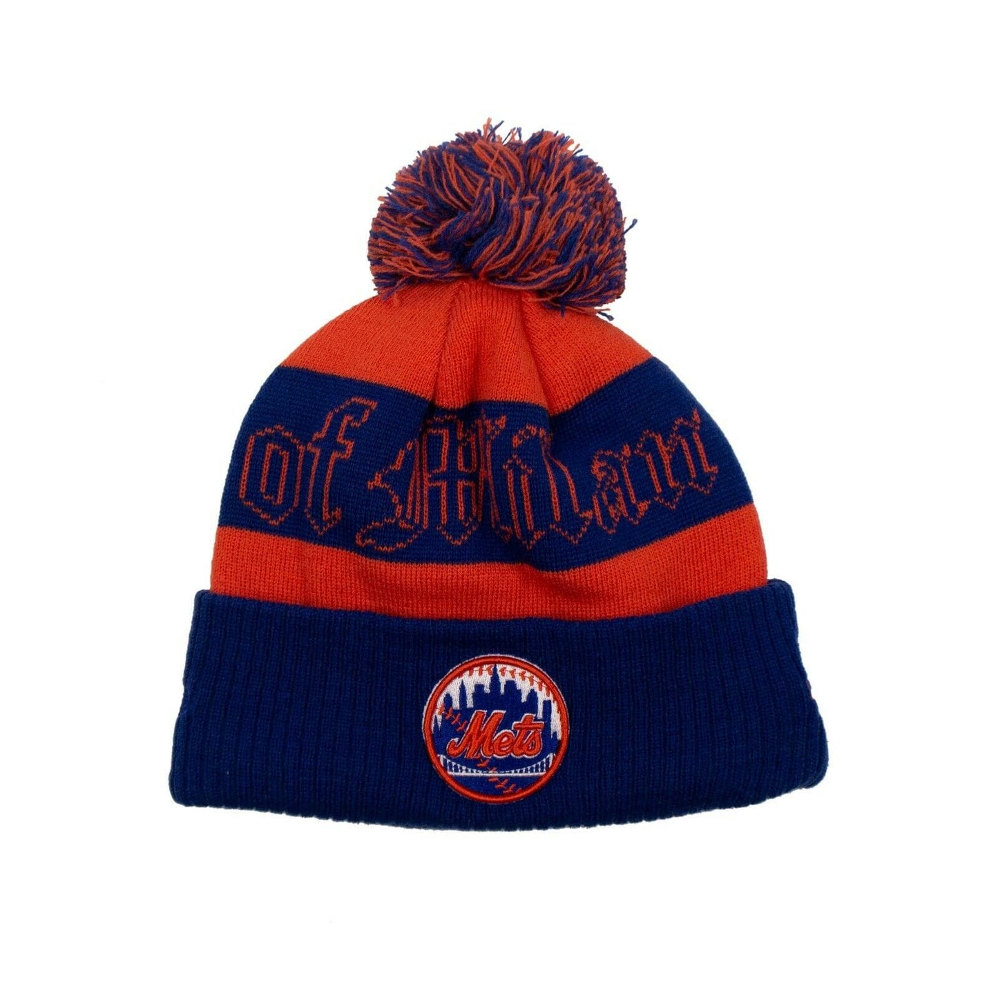 MARCELO BURLON x MLB New York Mets Beanie - Blue And Orange