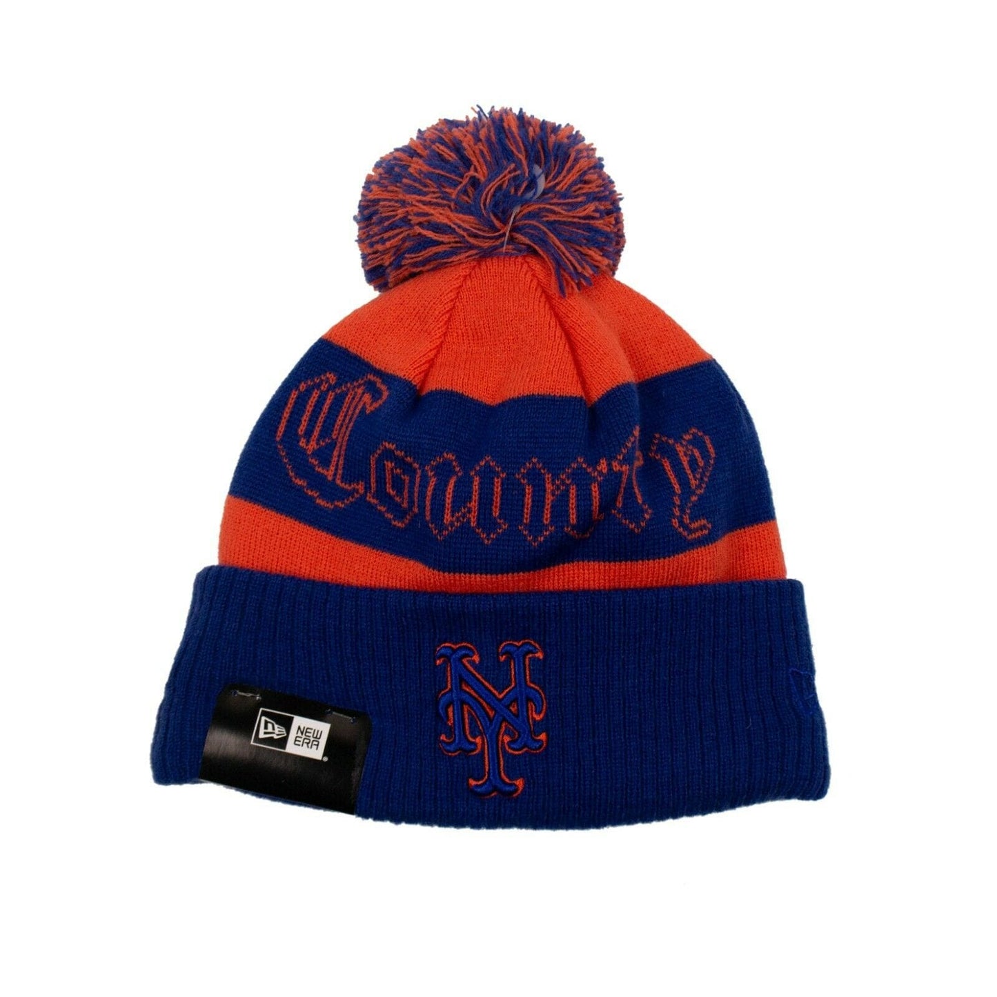 MARCELO BURLON x MLB New York Mets Beanie - Blue And Orange