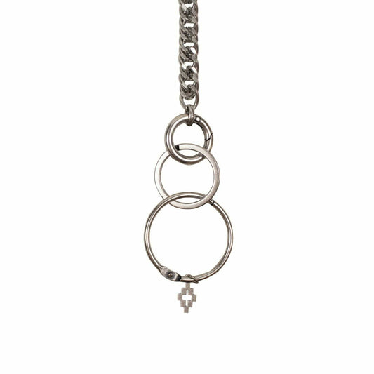 Tone Cross Logo Charm Chain-Link Pocket Chain - Silver