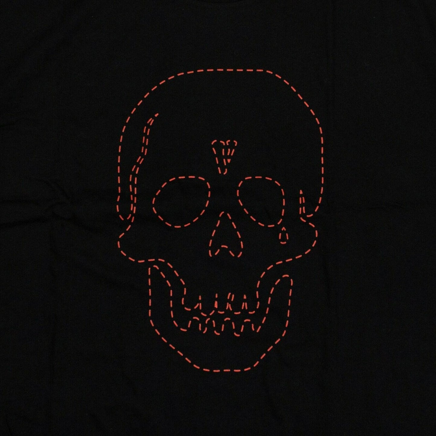 VLONE x NEIGHBORHOOD Cotton Red Skull Short Sleeve T-Shirt - Black