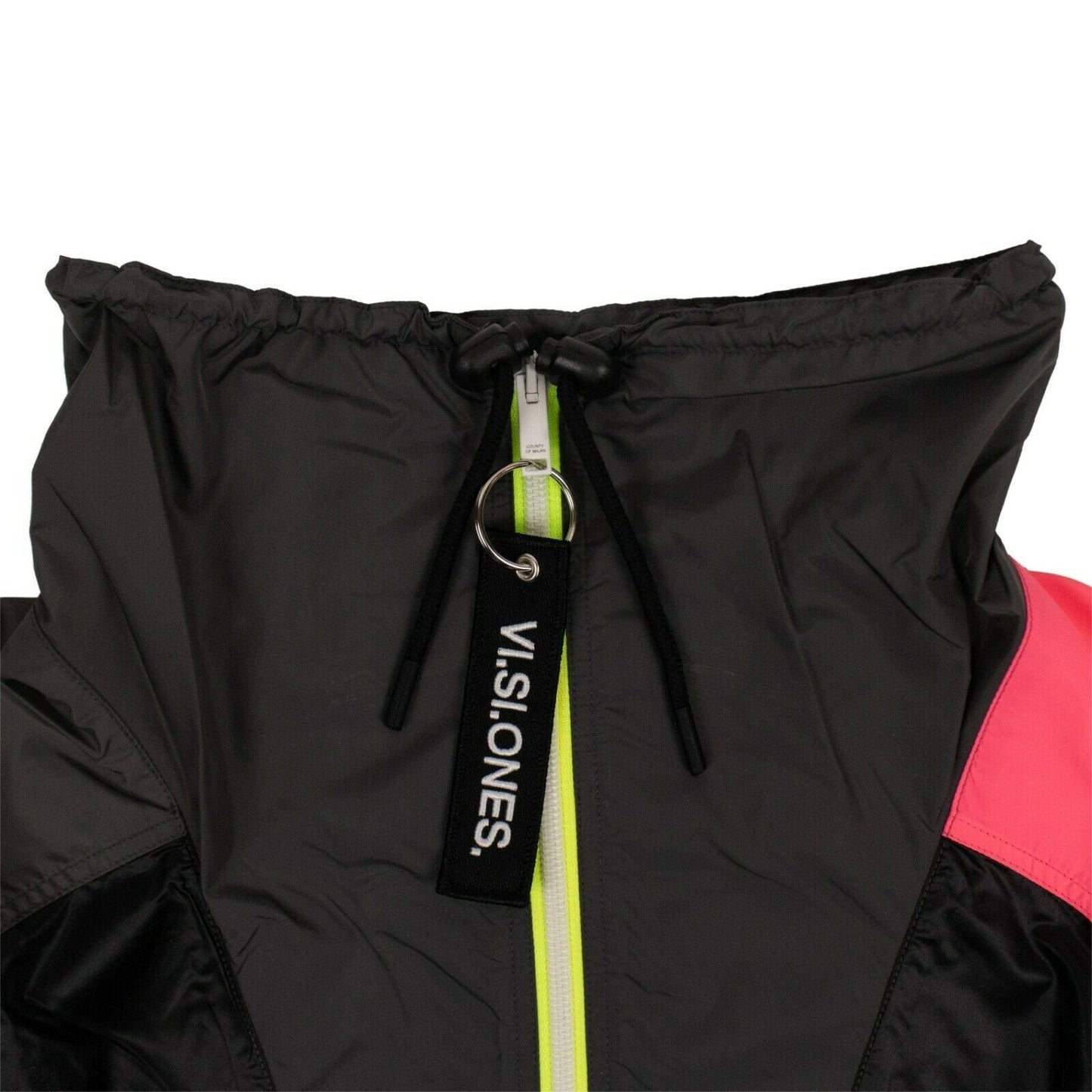 Visiones Cropped Windbreaker Jacket - Multicolored