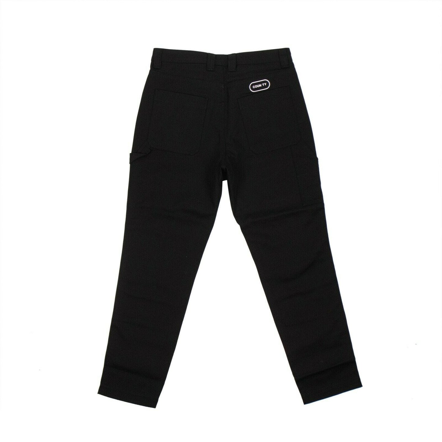 Warning Lettering Pants - Black