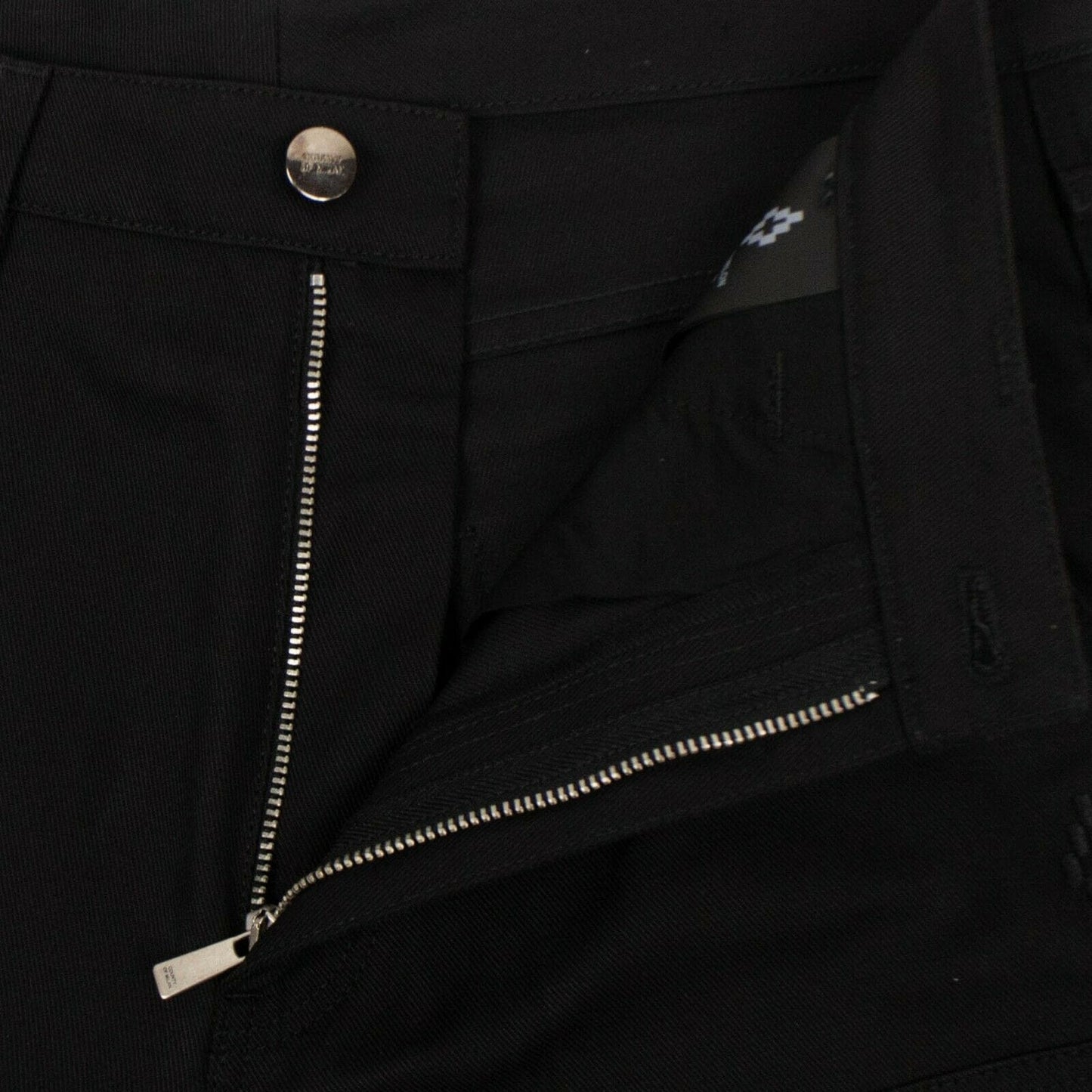 Warning Lettering Pants - Black