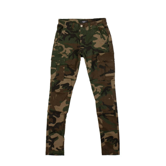 Camouflage Stack Cargo Pants - Multicolored