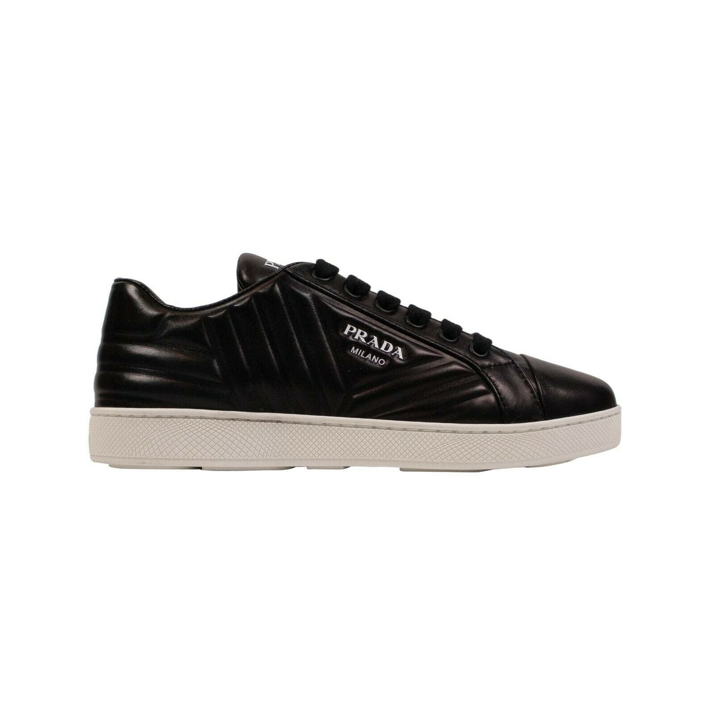 Nappa Leather Quilted Sneakers - Black