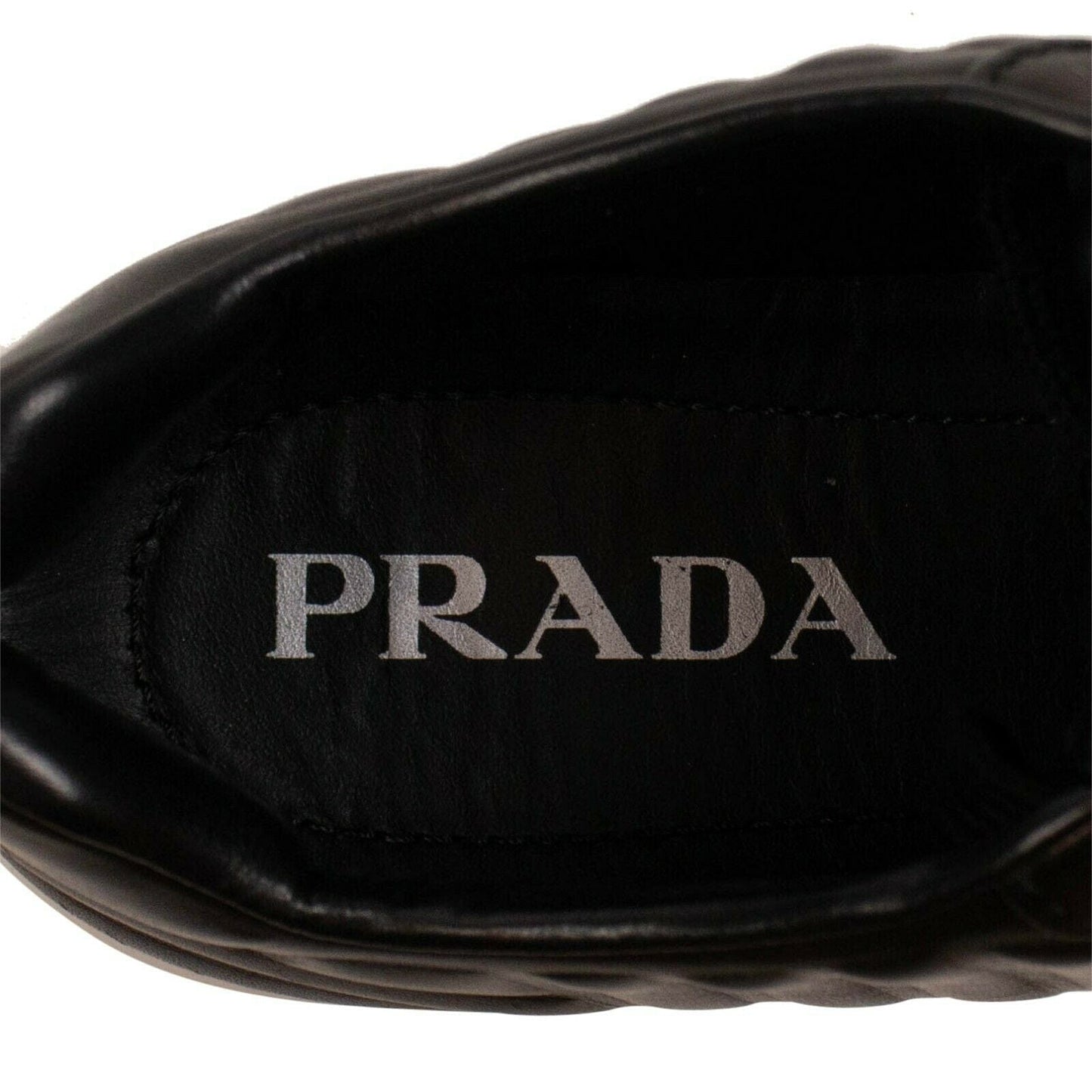 Nappa Leather Quilted Sneakers - Black