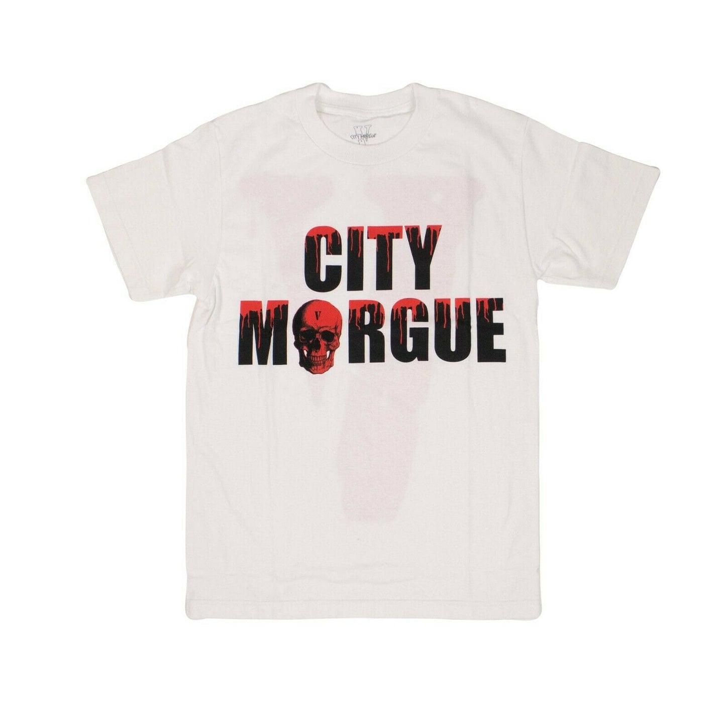 VLONE x CITY MORGUE Cotton 'Drip' Short Sleeve T-Shirt - White