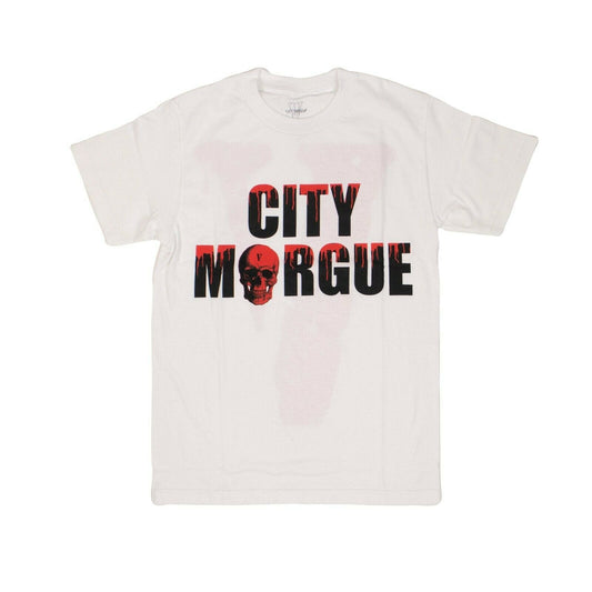 VLONE x CITY MORGUE Cotton 'Drip' Short Sleeve T-Shirt - White