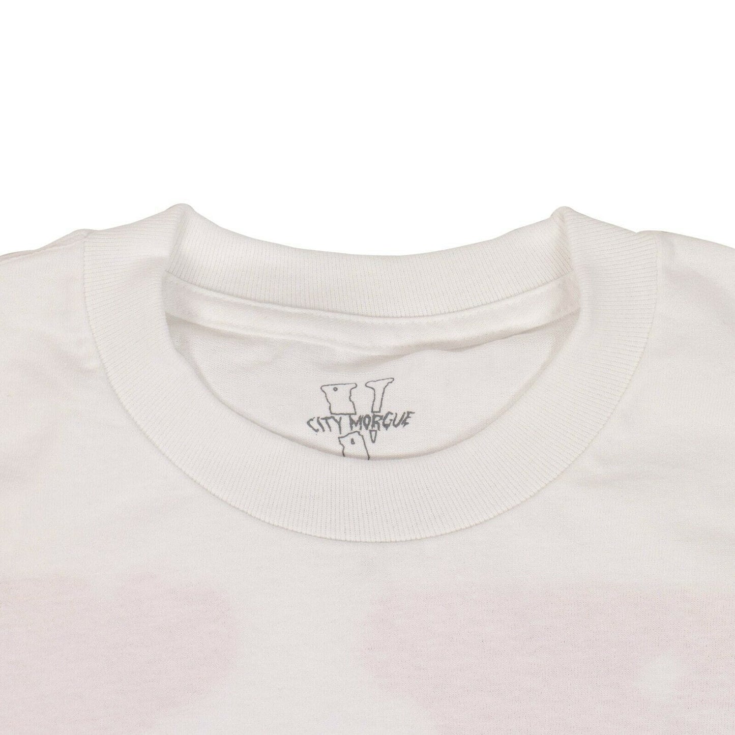 VLONE x CITY MORGUE Cotton 'Drip' Short Sleeve T-Shirt - White