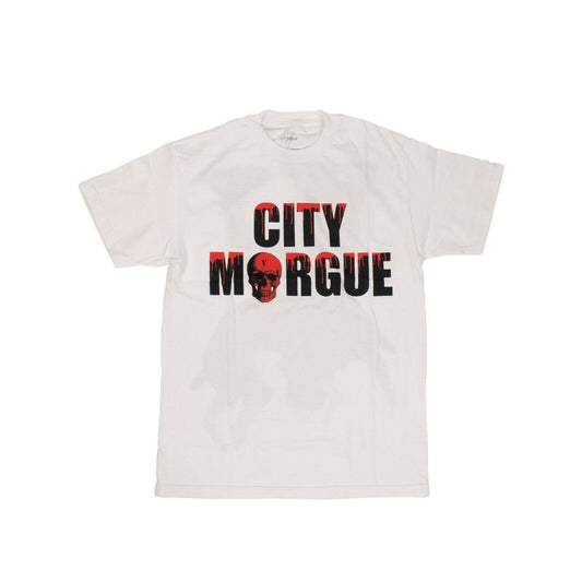 VLONE x CITY MORGUE Cotton 'Dogs' Short Sleeve T-Shirt - White