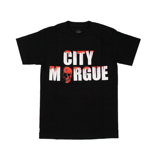 VLONE x CITY MORGUE Cotton 'Drip' Short Sleeve T-Shirt - Black