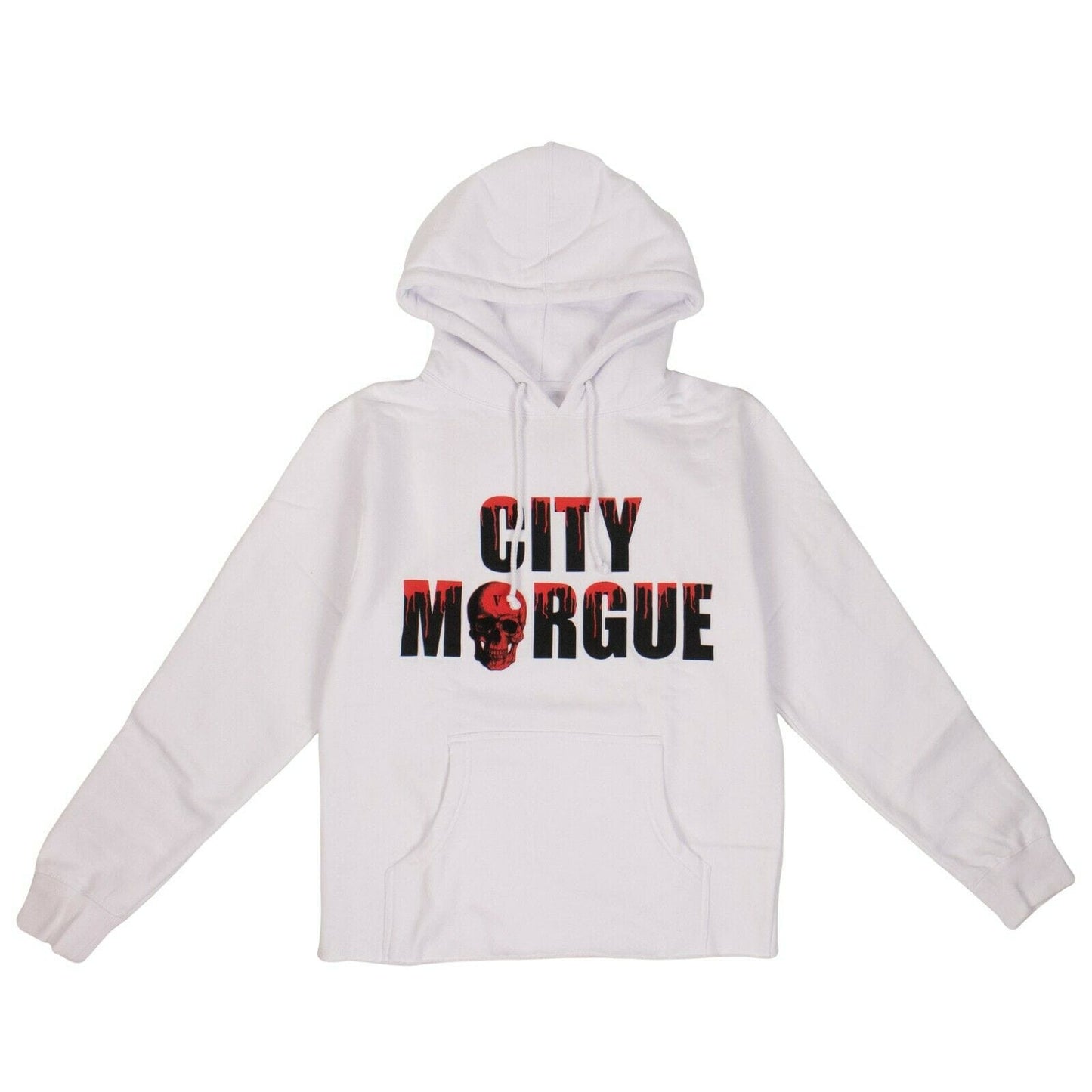VLONE x CITY MORGUE Cotton 'Dogs' Pullover Hoodie Sweatshirt - White