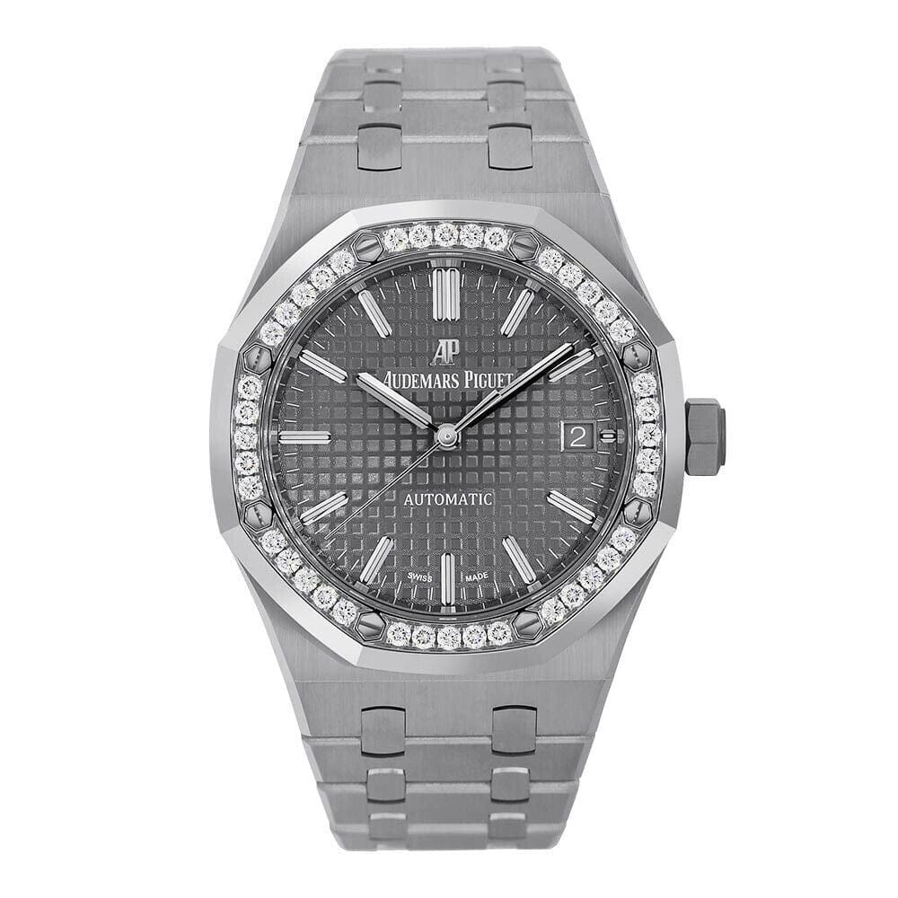 Audemars Piguet Ladies Royal Oak, Steel Diamond 37MM Watch 15451ST.ZZ.1256ST.02