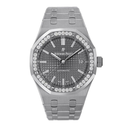 Audemars Piguet Ladies Royal Oak, Steel Diamond 37MM Watch 15451ST.ZZ.1256ST.02