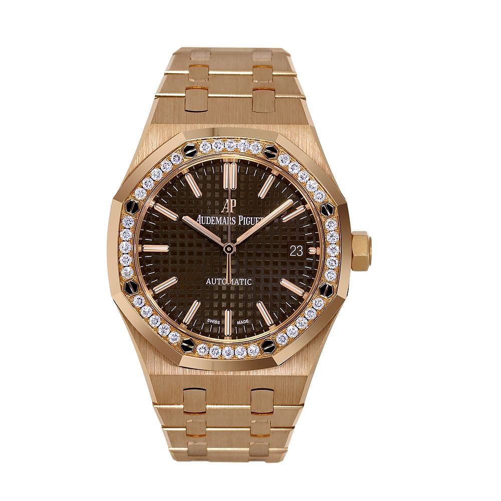 Audemars Piguet Royal Oak, Rose Gold Diamond 37MM Watch 15451OR.ZZ.1256OR.04