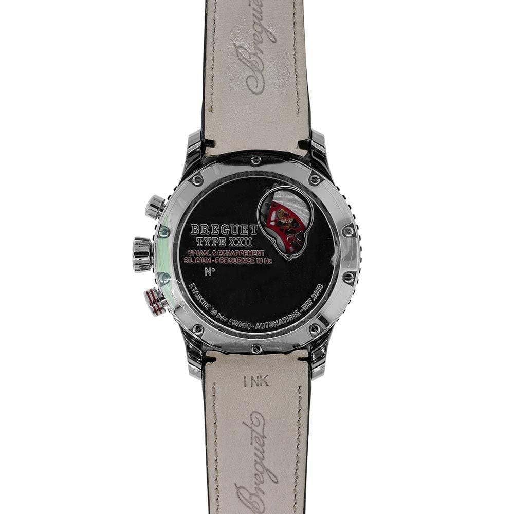 Breguet Type XXII, Stainless-Steel Black Chronograph 44MM Watch 3880ST/H2/3XV