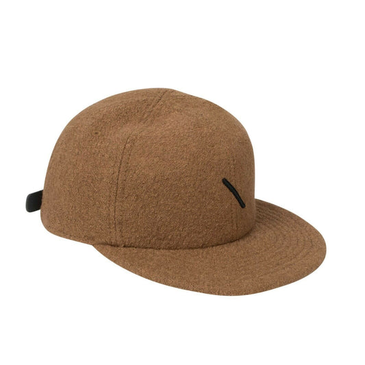 Wool Boucle 'Canyon Slash' Baseball Cap - Burnt Khaki