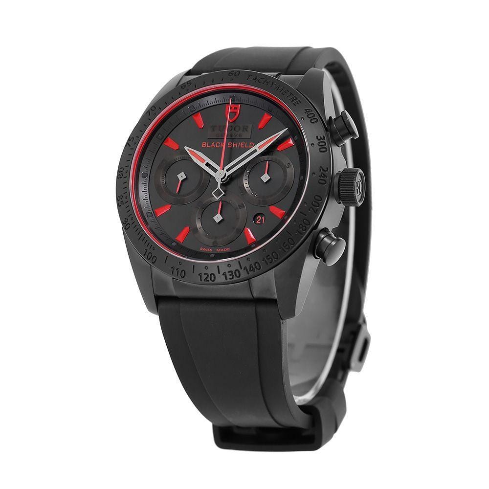 Tudor Fastrider Black Shield, Matte Ceramic Red Index Dial 42MM Watch 42000CR